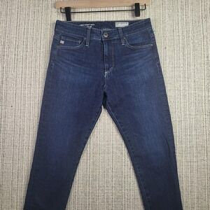 AG Jeans Womens 27R Blue Farrah Skinny Ankle‎ High Rise Contour360 Stretch Denim